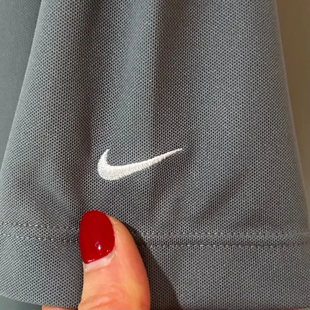 NWT Nike Ladies Dri-FIT Micro Pique 2.0 Polo Shirt Size L Saratoga Blue Streaks